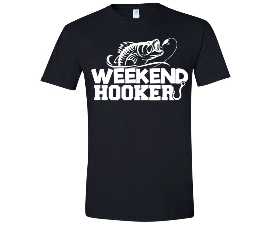 Hooker Weekends T-Shirt | Men's Fishing Tees | HellBound Designs